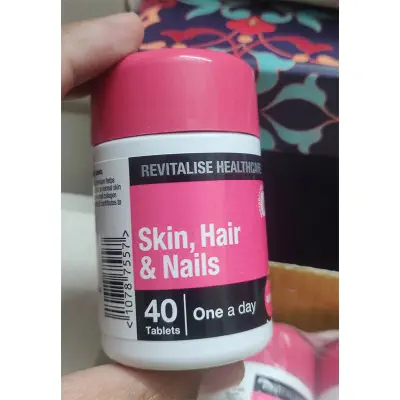 Picture of SKIN, HAIR & NAIL Health Supplement One a Day 40 Tablets Multivitamin New Formula-1 BRIGHT