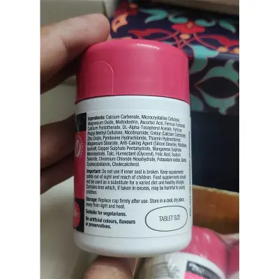 Picture of SKIN, HAIR & NAIL Health Supplement One a Day 40 Tablets Multivitamin New Formula-1 BRIGHT