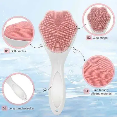 Picture of Face Scrubber Brush Silicone Facial Cleansing Brush Face Wash Brush (Pack of 1)